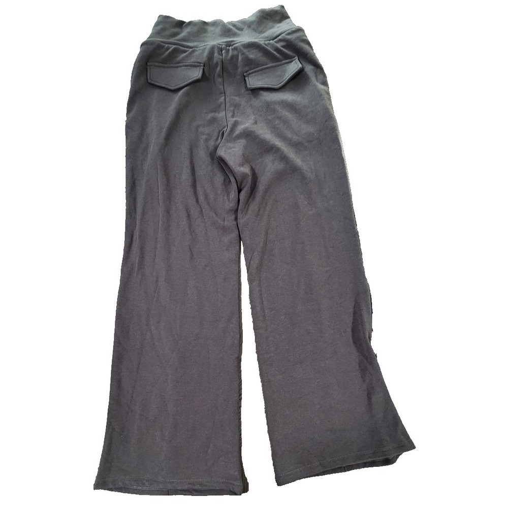 OGL Move Womens Wide Leg Sweatpants Charcoal Gray High Rise Lounge Pants Size M - Picture 6 of 7